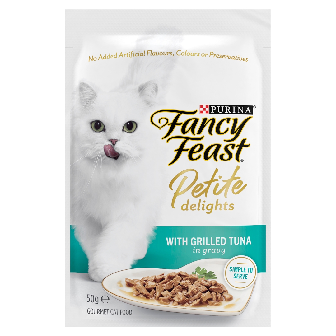 FANCY FEAST Petite Delights Grilled Tuna In Gravy Wet Cat Purina
